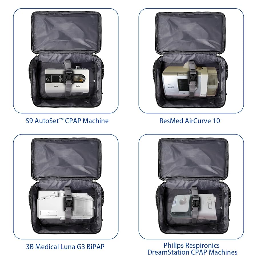 ResMed レスメドAirSensc10用のバッグ ナイロンショルダーバッグ ResMed CPAP AirSense 10 Autoset Travel Tote Bag Shoulder